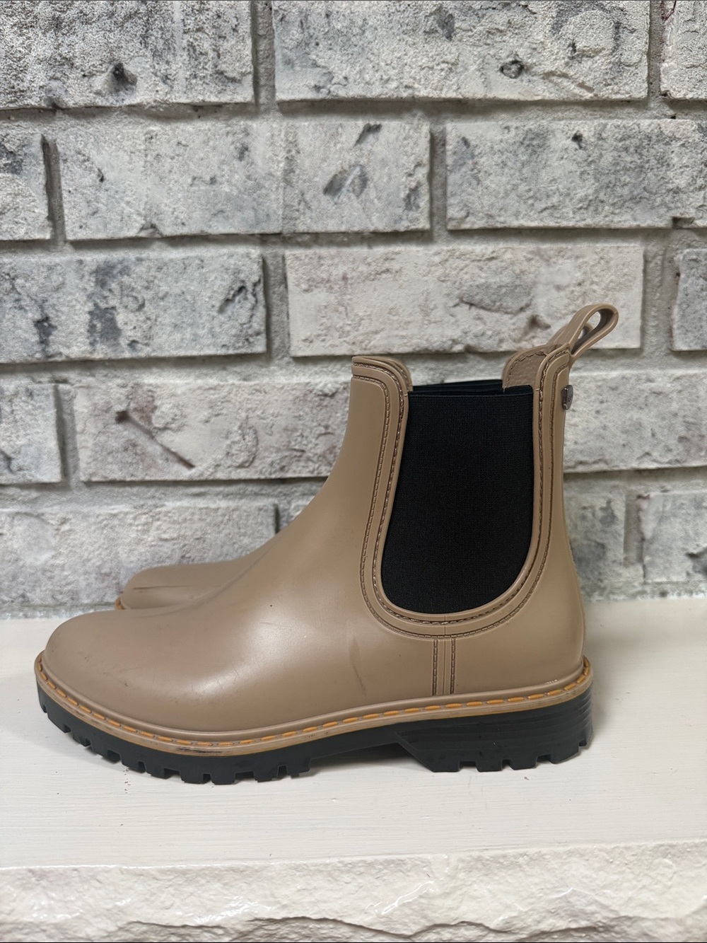 IGOR Beige Rain Boots, Sz 40